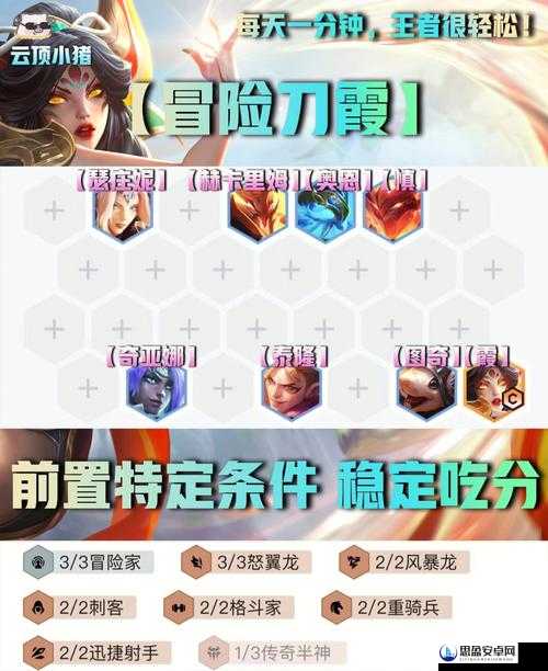 云顶之弈刀霞公式体系趁同行少无脑开冲!爆杀流冲分攻略速存